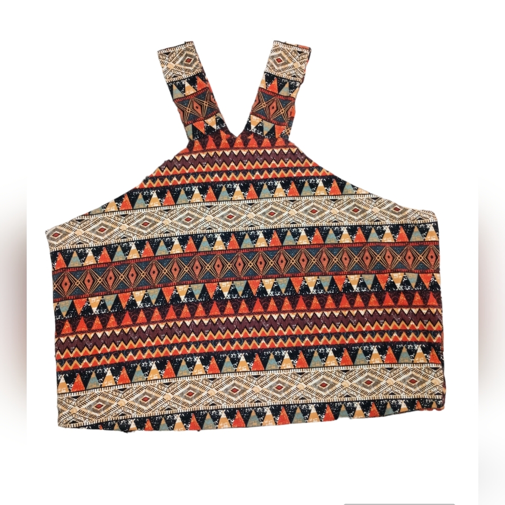 Forever 21+ Halter Top Aztec motive Plus Size 1X Earthly colors.